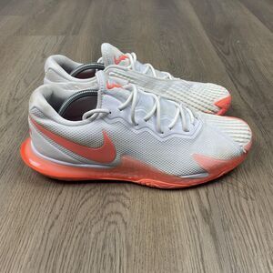 Nike Zoom Vapor Cage 4 Rafa Shoes Mens Size 10.5 White Crimson Tennis DD179-106